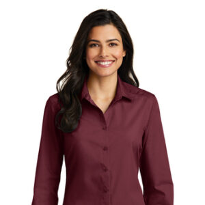 Port Authority Long Sleeve Carefree Poplin Shirt (LW100) [FEMALE / MUJER]